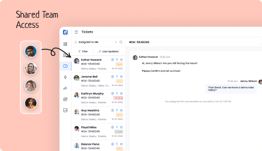 Confidential team access using shared inbox software in google docs.